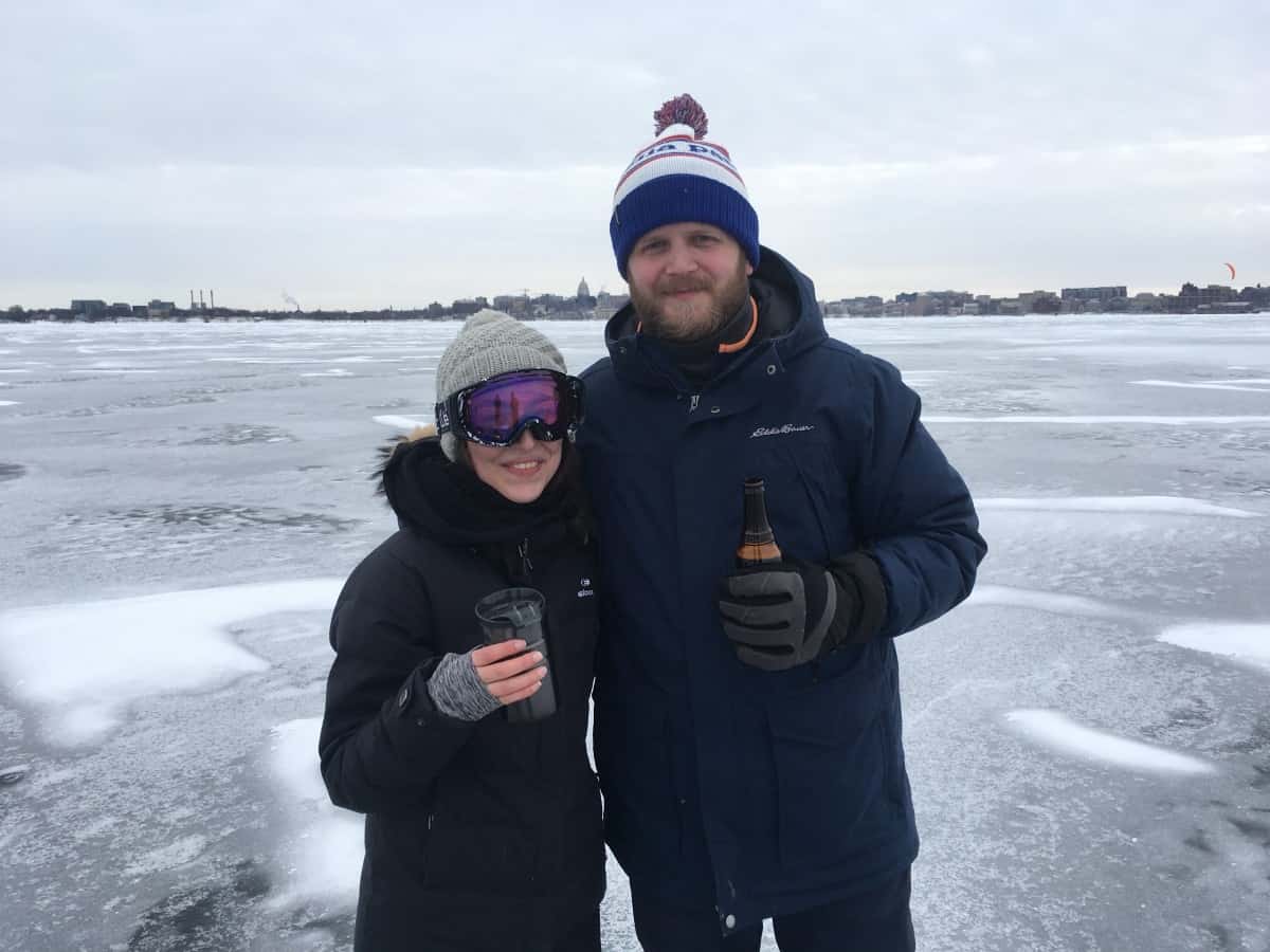 Chris Østergaard on Lake Mendota