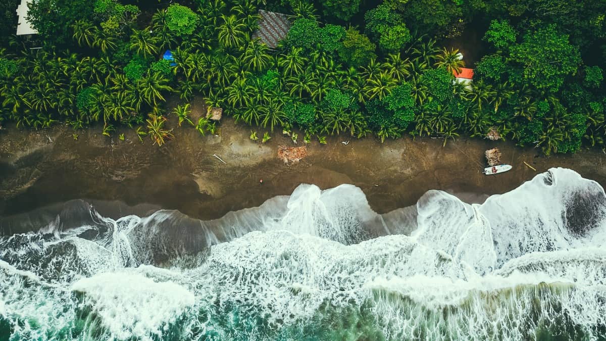 Panama overhead beach