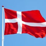 the Danish flag