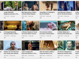 Screenshot of Most Recent Uploads of Movie Recaps's YouTube Page