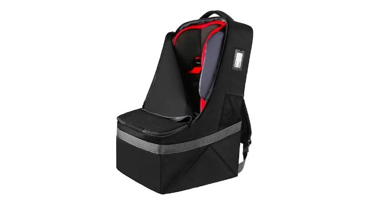 Baby Products Online - POMER Car Seat Travel Bag, Adjustable Padded Travel  Bag for Car Airplane Backpack Portable Baby Seat Travel Bag Suitable  (Black) - Kideno