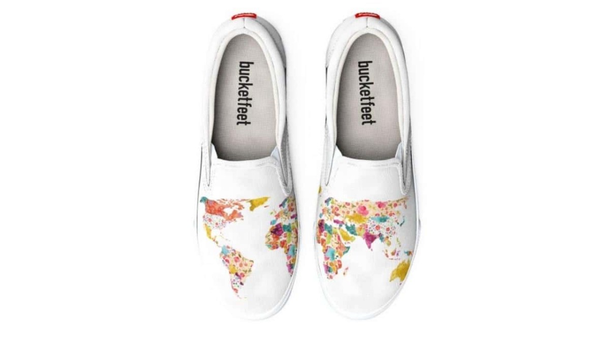 Bucketfeet World Map Shoes