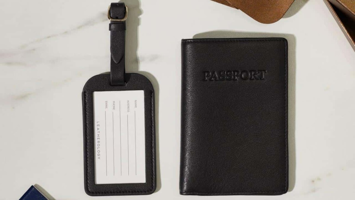 Leatherology Passport Cover + Luggage Tag Set