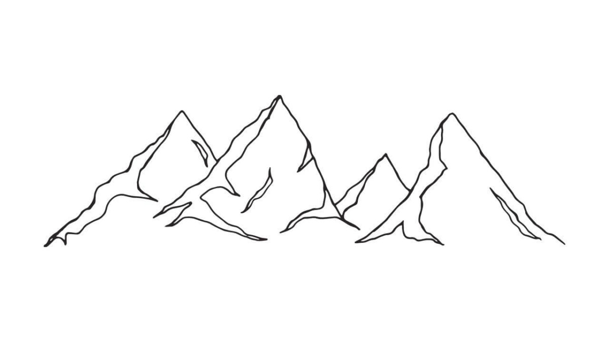 Mountain Outline Tattoo