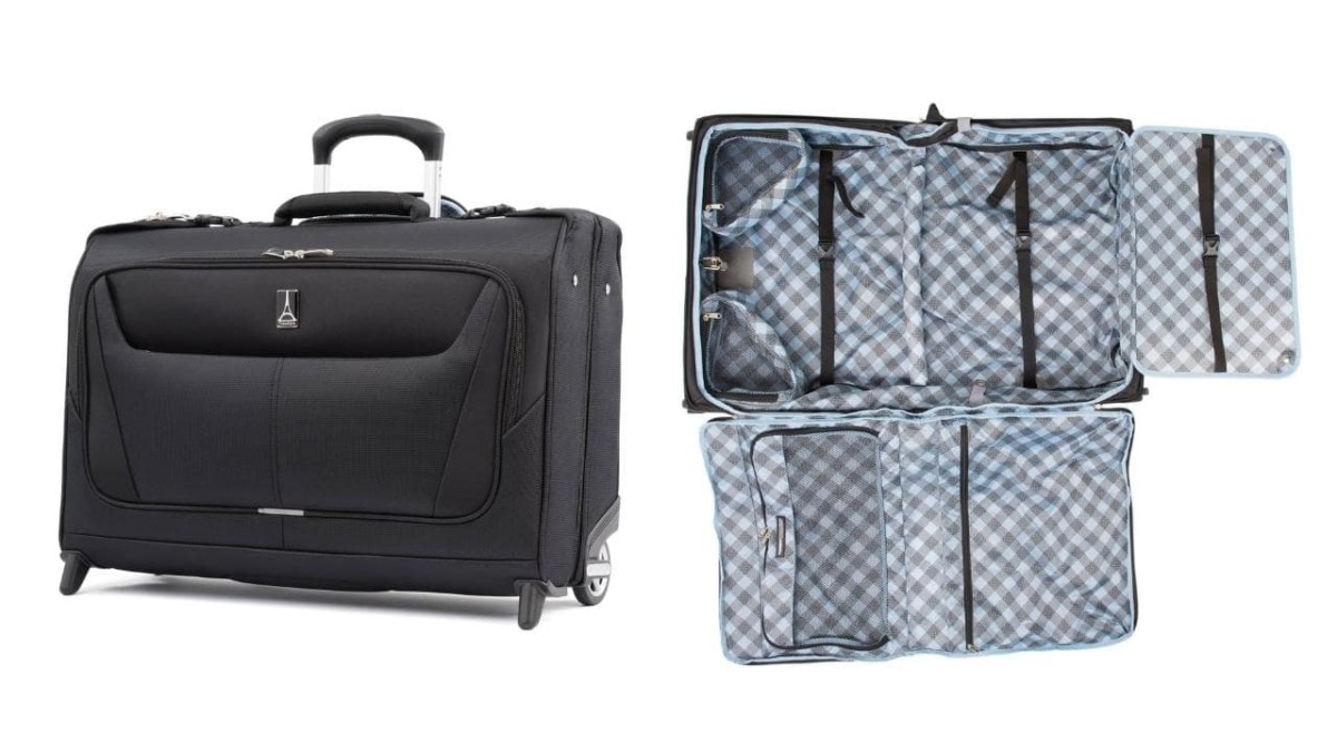 BUG Garment Bag for Travel,Suit Bags for Men Travel,Convertible Garment Bag 2 in 1 Hanging Suit Travel Bags for Men,Light Gray 2019 UPGRADE 