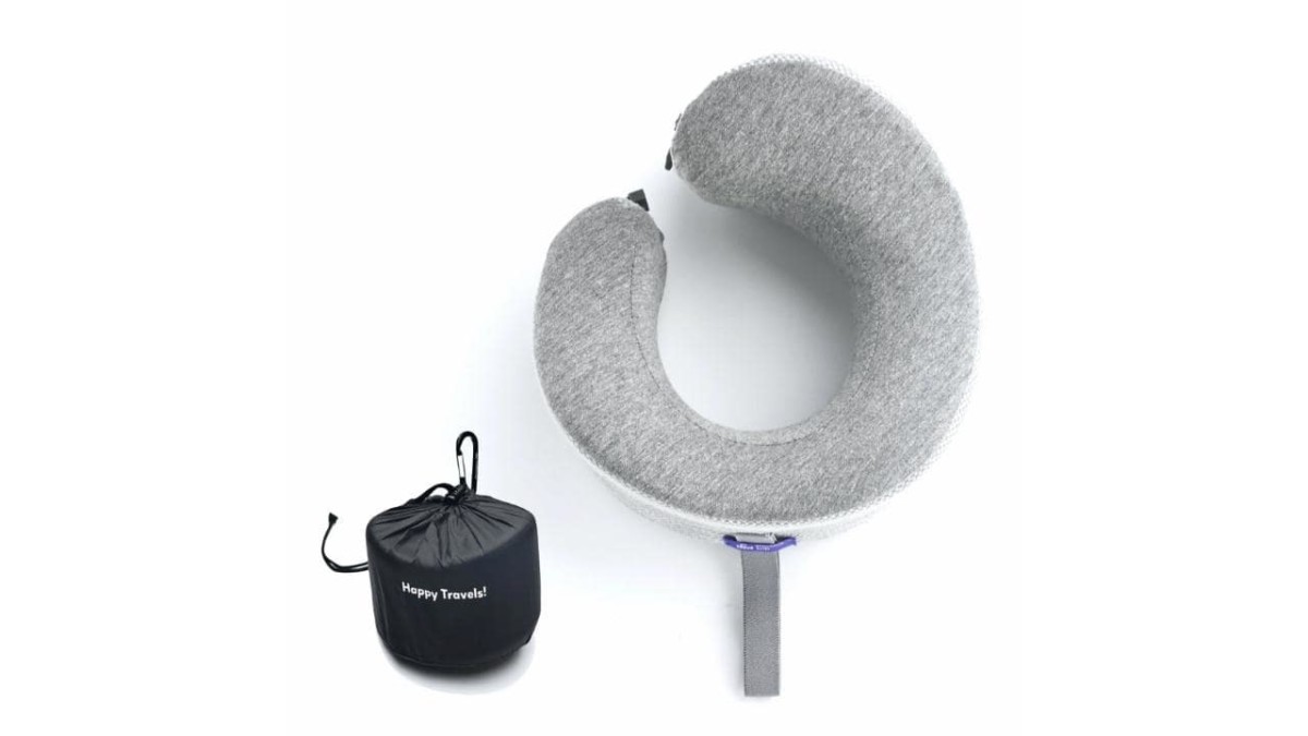 Cushion Lab Ergonomic Travel Neck Pillow