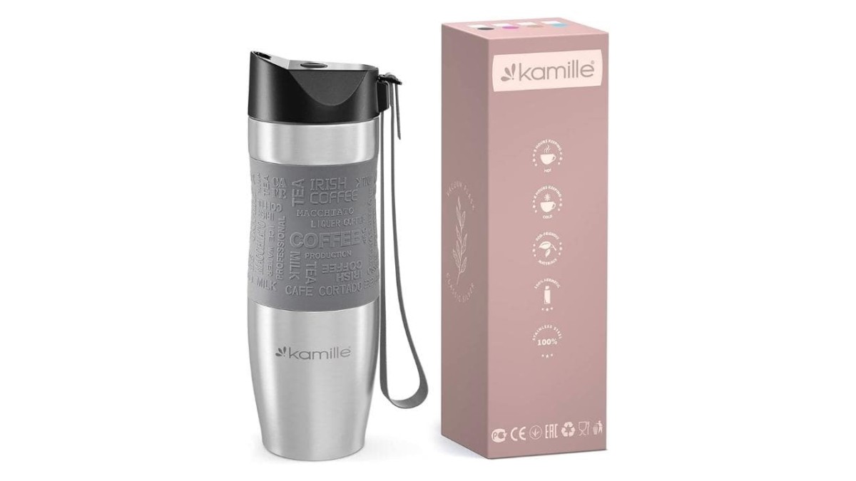 Kamille Stainless Steel Travel Mug