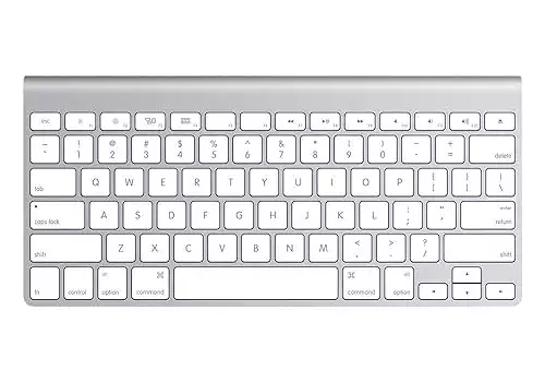 Apple Wireless Keyboard with Bluetooth - Silver (Refurbished)